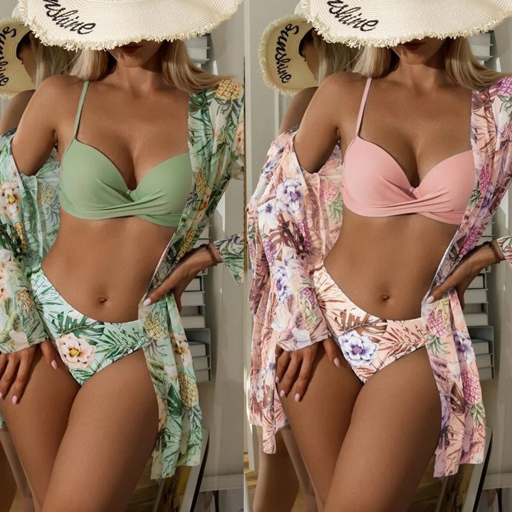 Floral Twist Low Waist Bikini