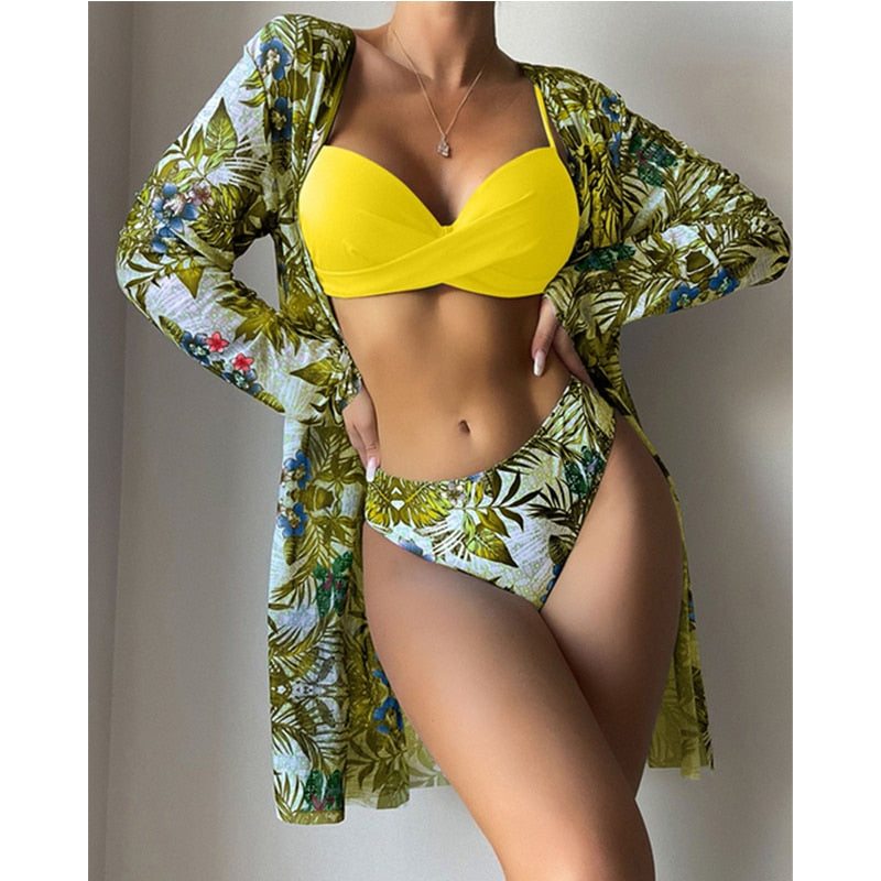 Floral Twist Low Waist Bikini