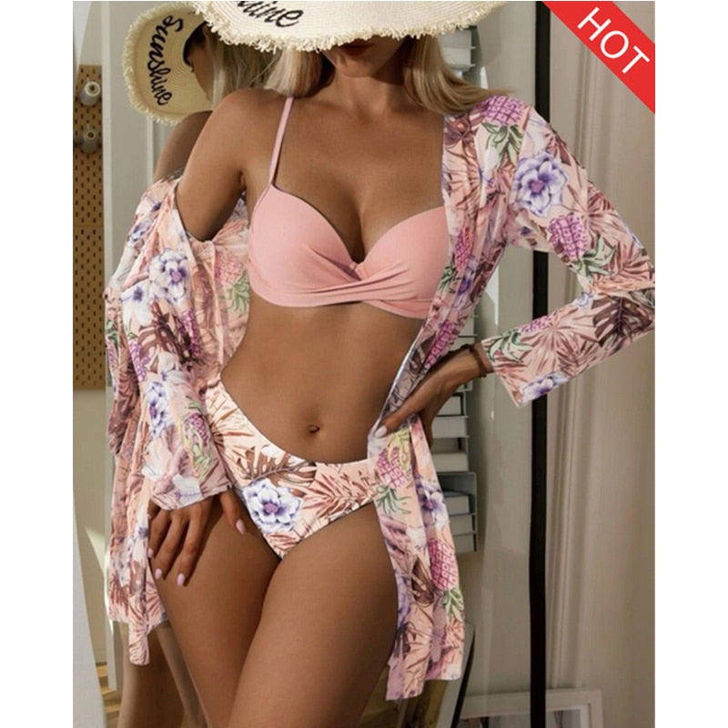 Floral Twist Low Waist Bikini