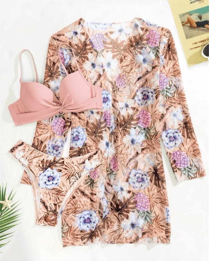 Floral Twist Low Waist Bikini